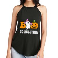 Unity Day Boo To Bullying Awareness Ghost Pumpkin Orange Women's Perfect Tri Rocker Tank