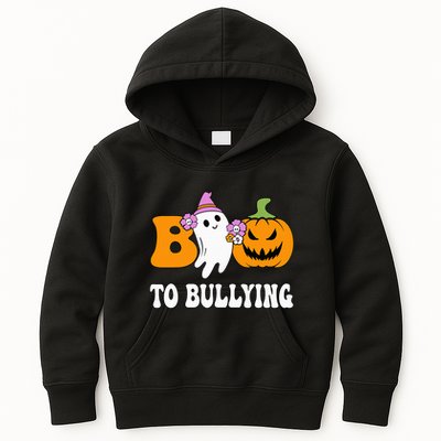 Unity Day Boo To Bullying Awareness Ghost Pumpkin Orange Kids Hoodie