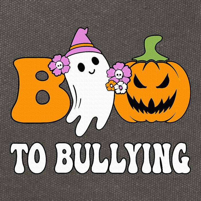 Unity Day Boo To Bullying Awareness Ghost Pumpkin Orange Cotton Canvas Backpack