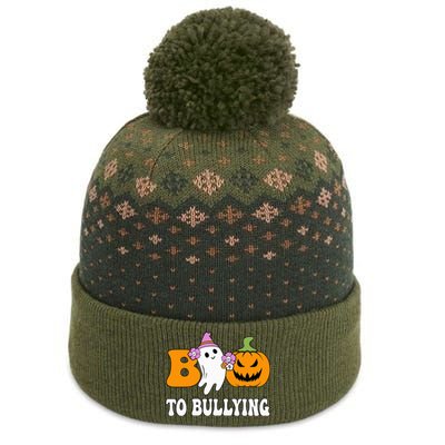 Unity Day Boo To Bullying Awareness Ghost Pumpkin Orange The Baniff Cuffed Pom Beanie