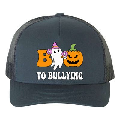 Unity Day Boo To Bullying Awareness Ghost Pumpkin Orange Yupoong Adult 5-Panel Trucker Hat