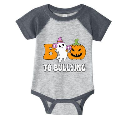 Unity Day Boo To Bullying Awareness Ghost Pumpkin Orange Infant Baby Jersey Bodysuit