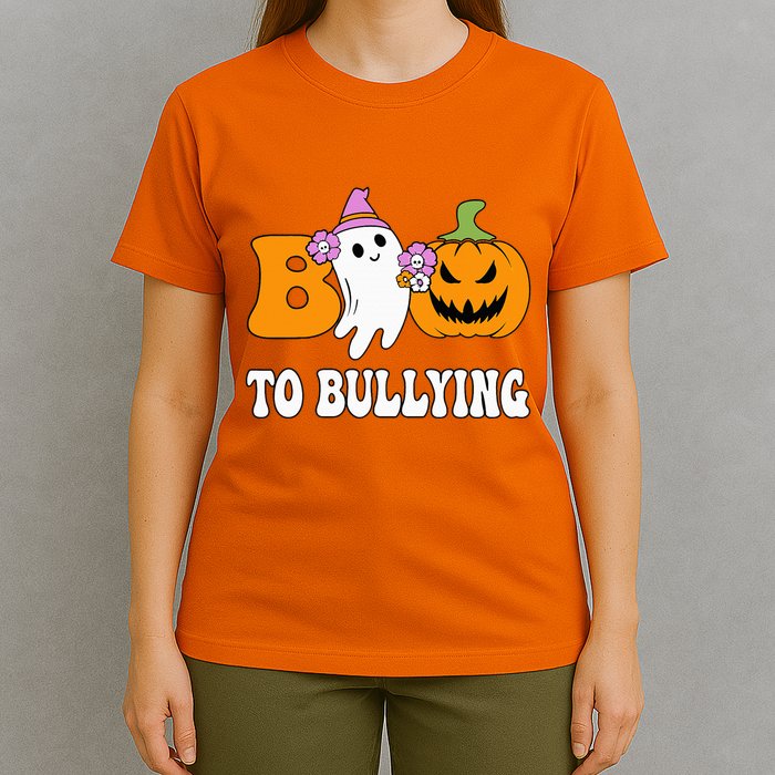 Unity Day Boo To Bullying Awareness Ghost Pumpkin Orange T-Shirt