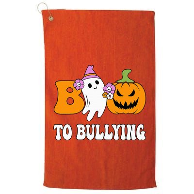 Unity Day Boo To Bullying Awareness Ghost Pumpkin Orange Golf Towel