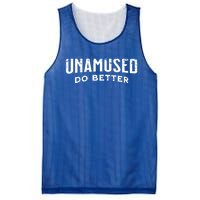 Unamused Do Better Gift Mesh Reversible Basketball Jersey Tank