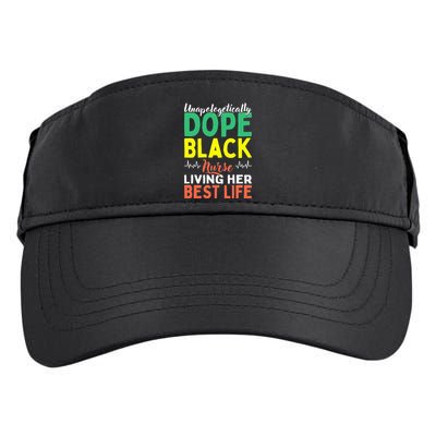 Unapologetically Dope Black Nurse African American Nursing Adult Drive Performance Visor