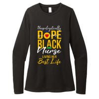 Unapologetically Dope Black Nurse Living Best Life RN Gift Womens CVC Long Sleeve Shirt