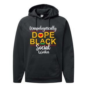 Unapologetic Dope Black Social Worker African American Performance Fleece Hoodie