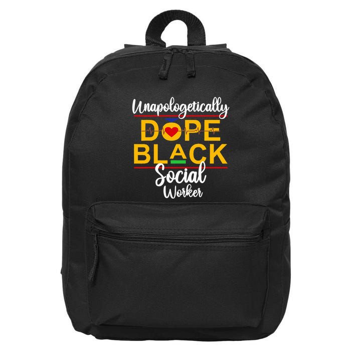 Unapologetic Dope Black Social Worker African American 16 in Basic Backpack