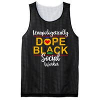 Unapologetic Dope Black Social Worker African American Mesh Reversible Basketball Jersey Tank