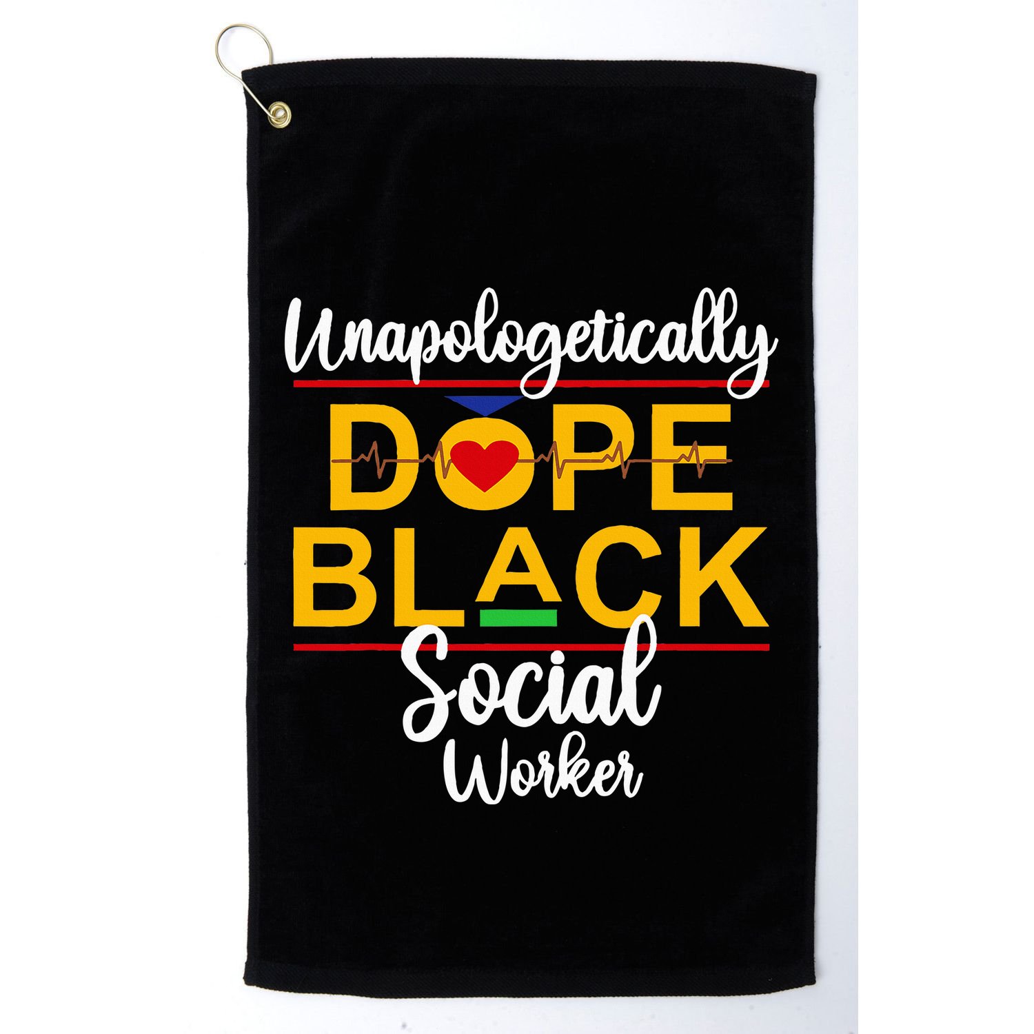 Unapologetic Dope Black Social Worker African American Golf Towel