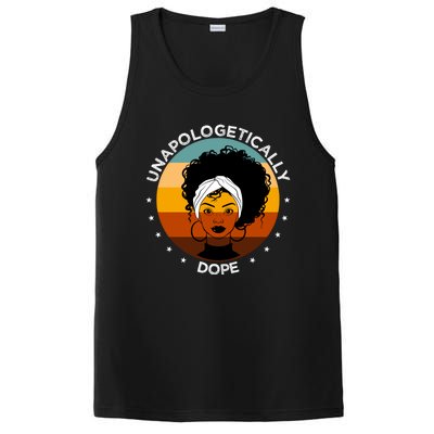 Unapologetically Dope Black Afro Meaningful Gift PosiCharge Competitor Tank