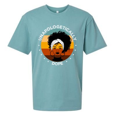 Unapologetically Dope Black Afro Meaningful Gift Sueded Cloud Jersey T-Shirt