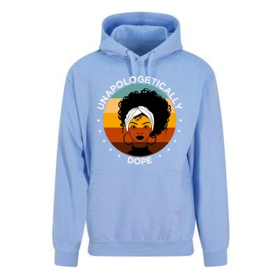 Unapologetically Dope Black Afro Meaningful Gift Unisex Surf Hoodie