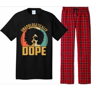 Unapologetically Dope Black Pride Melanin African American Pajama Set