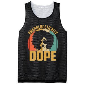 Unapologetically Dope Black Pride Melanin African American Mesh Reversible Basketball Jersey Tank