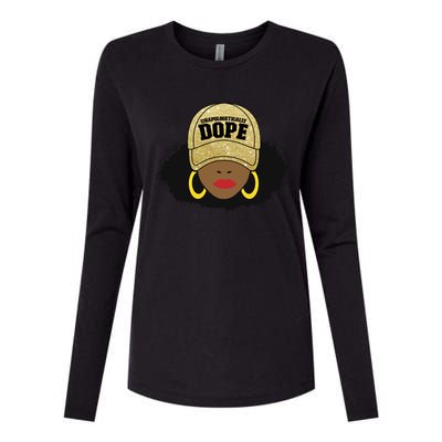 Unapologetically Dope Black Afro Black Cool Gift Womens Cotton Relaxed Long Sleeve T-Shirt