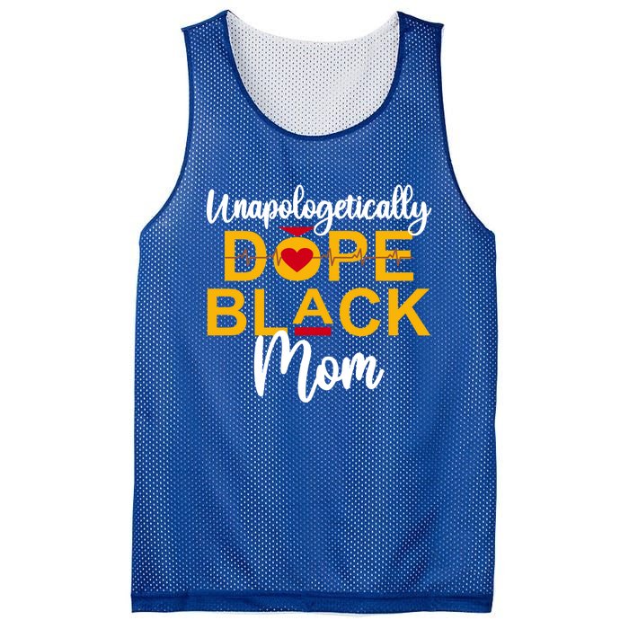 Unapologetic Dope Black Mom African American Gift Mesh Reversible Basketball Jersey Tank