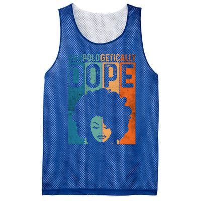 Unapologetically Dope Black Pride Afro Black History Melanin Gift Mesh Reversible Basketball Jersey Tank