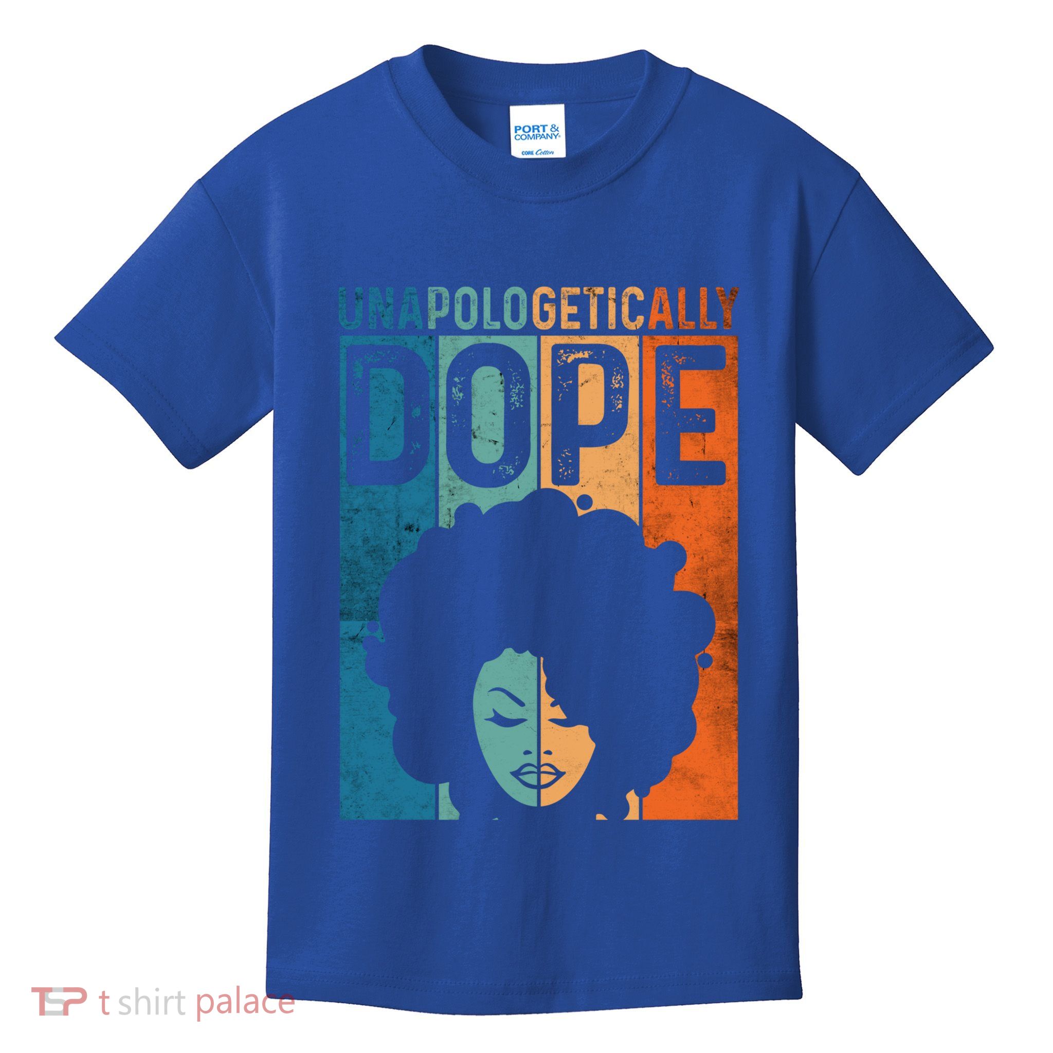 Unapologetically Dope Black Pride Afro Black History Melanin Gift Kids T-Shirt