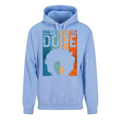 Unapologetically Dope Black Pride Afro Black History Melanin Gift Unisex Surf Hoodie