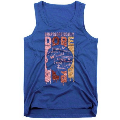 Unapologetically Dope Black History Month African American Gift Tank Top