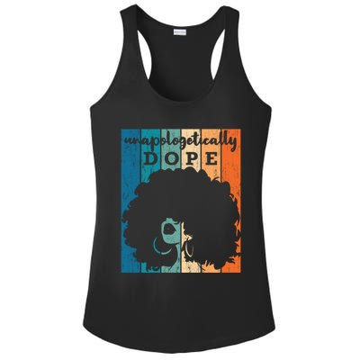 Unapologetically Dope Black History Month African American Gift Ladies PosiCharge Competitor Racerback Tank