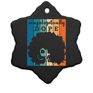 Unapologetically Dope Black History Month African American Gift Ceramic Star Ornament