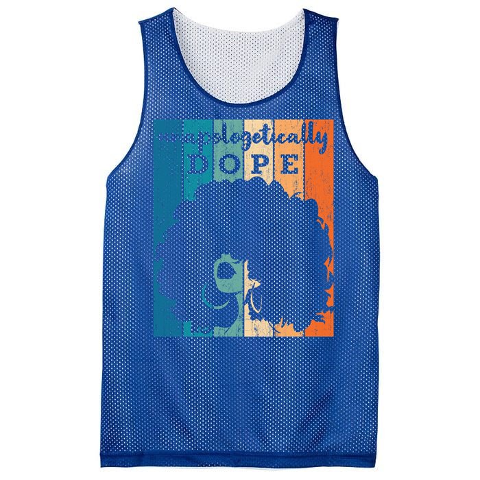 Unapologetically Dope Black History Month African American Gift Mesh Reversible Basketball Jersey Tank