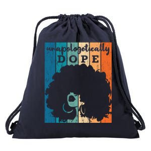 Unapologetically Dope Black History Month African American Gift Drawstring Bag