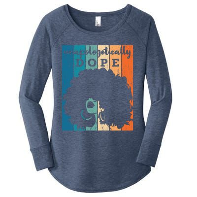 Unapologetically Dope Black History Month African American Gift Women's Perfect Tri Tunic Long Sleeve Shirt