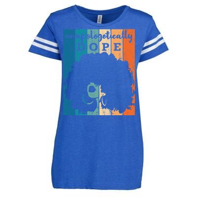 Unapologetically Dope Black History Month African American Gift Enza Ladies Jersey Football T-Shirt