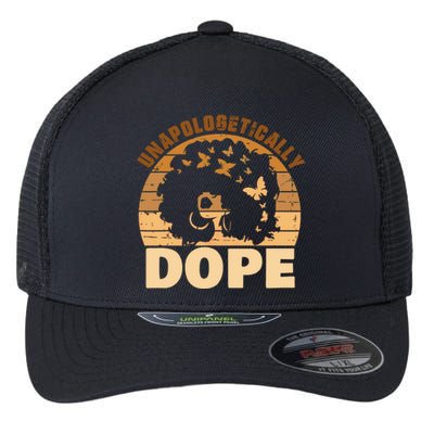 Unapologetically Dope Black History Month African American Gift Flexfit Unipanel Trucker Cap