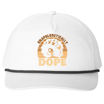 Unapologetically Dope Black History Month African American Gift Snapback Five-Panel Rope Hat