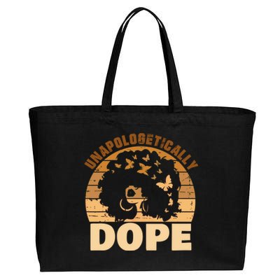 Unapologetically Dope Black History Month African American Gift Cotton Canvas Jumbo Tote