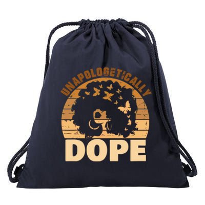 Unapologetically Dope Black History Month African American Gift Drawstring Bag