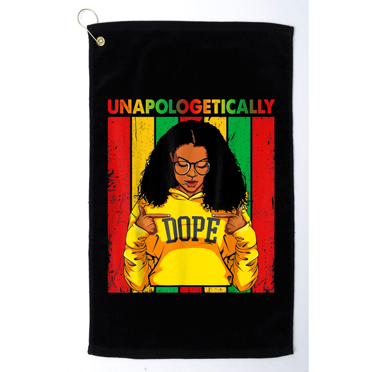 Unapologetically Dope Black Pride Melanin African American Golf Towel