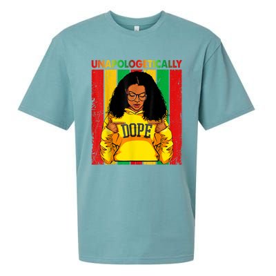 Unapologetically Dope Black Pride Melanin African American Sueded Cloud Jersey T-Shirt