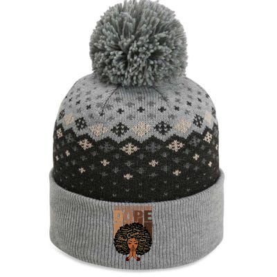 Unapologetically Dope Black Afro Black History Febuary Gift The Baniff Cuffed Pom Beanie