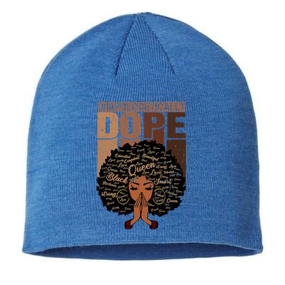 Unapologetically Dope Black Afro Black History Febuary Gift Sustainable Beanie