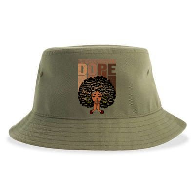 Unapologetically Dope Black Afro Black History Febuary Gift Sustainable Bucket Hat