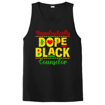 Unapologetically Dope Black Counselor African Juneteenth Gift PosiCharge Competitor Tank