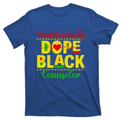 Unapologetically Dope Black Counselor African Juneteenth Gift T-Shirt