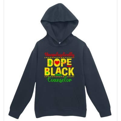 Unapologetically Dope Black Counselor African Juneteenth Gift Urban Pullover Hoodie