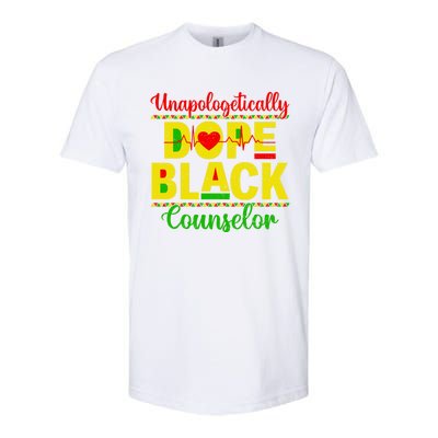 Unapologetically Dope Black Counselor African Juneteenth Gift Softstyle CVC T-Shirt