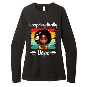 Unapologetically Dope Black Afro Girl Black History Month Womens CVC Long Sleeve Shirt