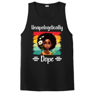 Unapologetically Dope Black Afro Girl Black History Month PosiCharge Competitor Tank