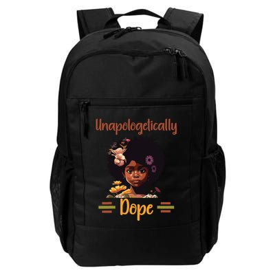 Unapologetically Dope Black Afro Girl Black History Month Backpack