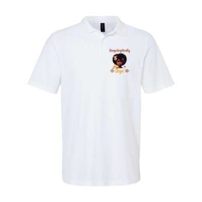 Unapologetically Dope Black Afro Girl Black History Month Polo