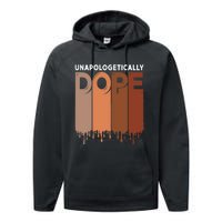 Unapologetically Dope Black Pride Melanin African American Performance Fleece Hoodie